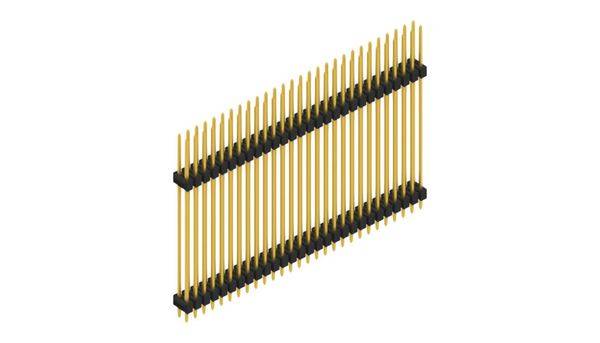 Fischer Elektronik Stiftleiste (Standard) Anzahl Reihen: 2 SL1436556G 10St.