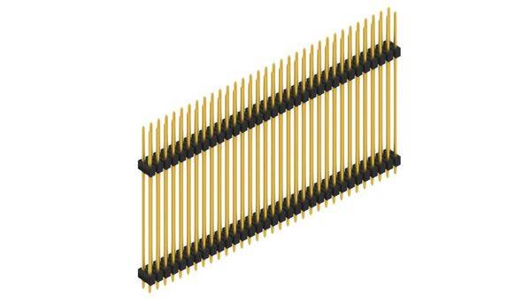 Fischer Elektronik Stiftleiste (Standard) Anzahl Reihen: 2 SL1436566G 10St.