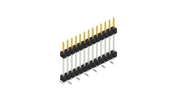 Fischer Elektronik Stiftleiste (Standard) Anzahl Reihen: 1 10051903 10St.