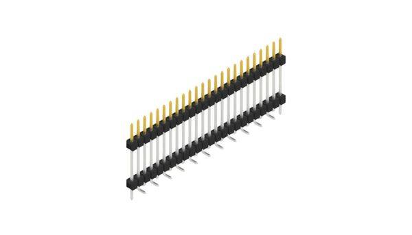 Fischer Elektronik Stiftleiste (Standard) Anzahl Reihen: 1 SL15SMD18224SP 10St.