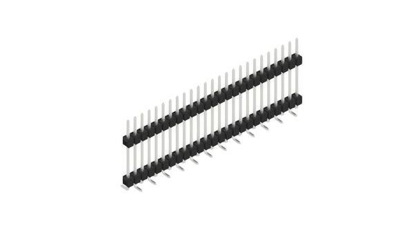 Fischer Elektronik Stiftleiste (Standard) Anzahl Reihen: 1 SL15SMD18225Z 10St.