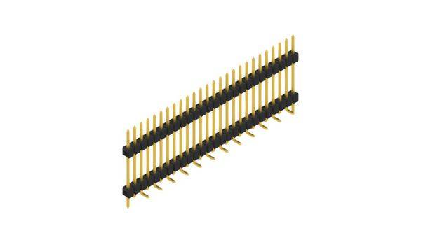 Fischer Elektronik Stiftleiste (Standard) Anzahl Reihen: 1 SL15SMD18226GP 10St.