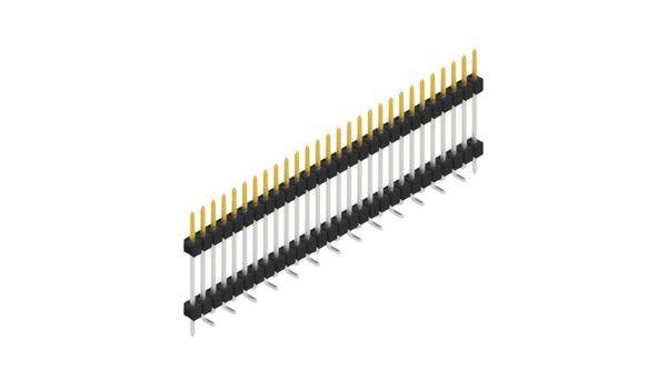Fischer Elektronik Stiftleiste (Standard) Anzahl Reihen: 1 SL15SMD18228SP 10St.