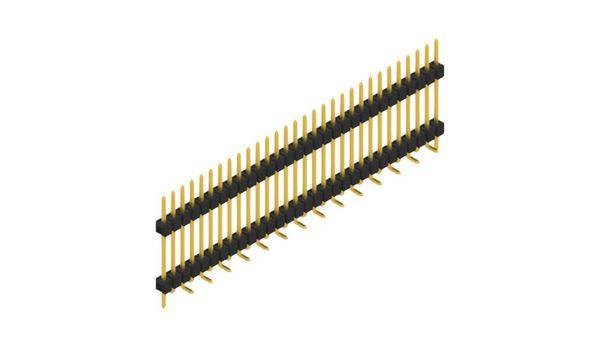 Fischer Elektronik Stiftleiste (Standard) Anzahl Reihen: 1 SL15SMD18230GP 10St.