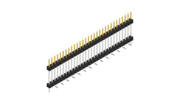 Fischer Elektronik Stiftleiste (Standard) Anzahl Reihen: 1 SL15SMD18230SP 10St.