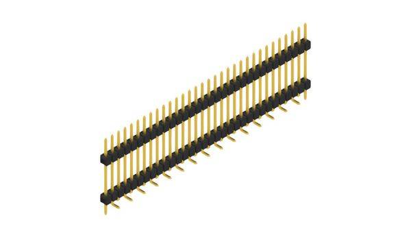 Fischer Elektronik Stiftleiste (Standard) Anzahl Reihen: 1 SL15SMD18232GP 10St.