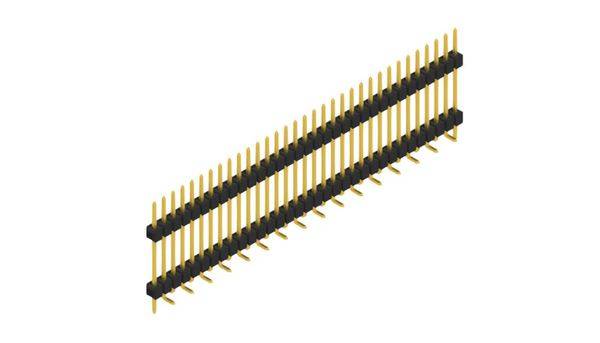 Fischer Elektronik Stiftleiste (Standard) Anzahl Reihen: 1 SL15SMD18233GP 10St.