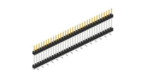Fischer Elektronik Stiftleiste (Standard) Anzahl Reihen: 1 SL15SMD18233S 10St.