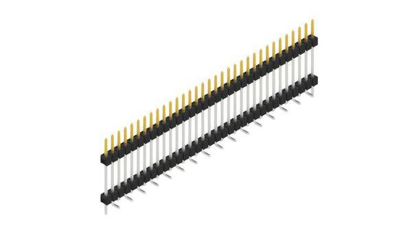 Fischer Elektronik Stiftleiste (Standard) Anzahl Reihen: 1 SL15SMD18233SP 10St.