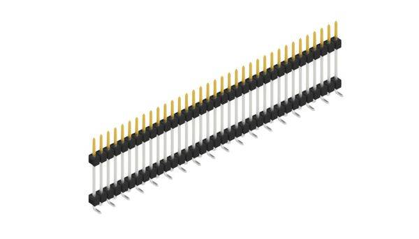 Fischer Elektronik Stiftleiste (Standard) Anzahl Reihen: 1 SL15SMD18235S 10St.