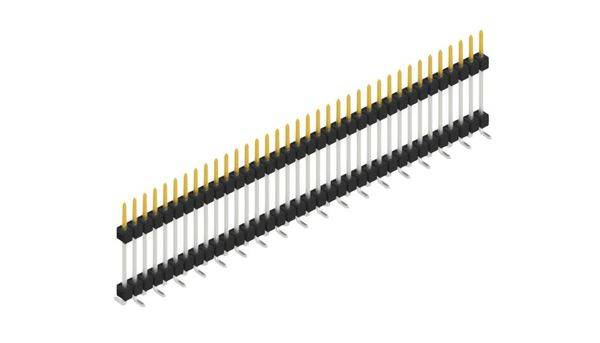 Fischer Elektronik Stiftleiste (Standard) Anzahl Reihen: 1 10170296 10St.