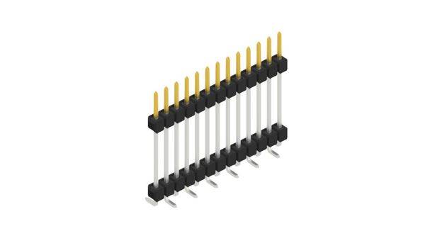 Fischer Elektronik Stiftleiste (Standard) Anzahl Reihen: 1 10052006 10St.