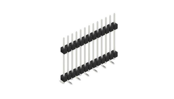 Fischer Elektronik Stiftleiste (Standard) Anzahl Reihen: 1 10052009 10St.