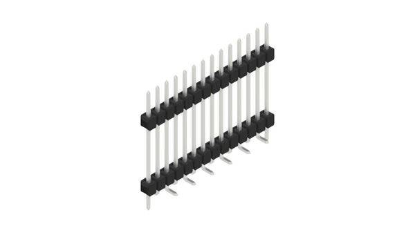 Fischer Elektronik Stiftleiste (Standard) Anzahl Reihen: 1 SL15SMD20714ZP 10St.