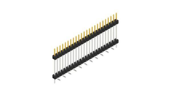 Fischer Elektronik Stiftleiste (Standard) Anzahl Reihen: 1 SL15SMD20724SP 10St.