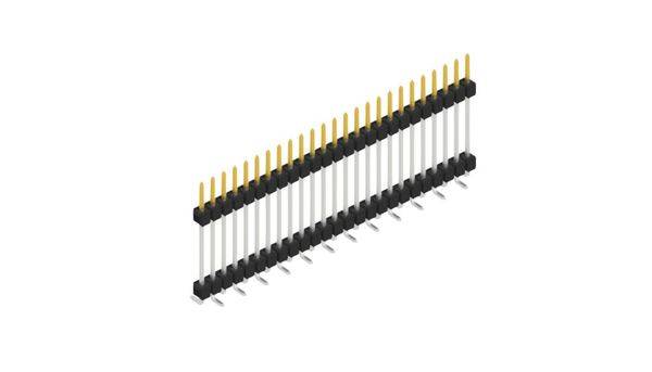 Fischer Elektronik Stiftleiste (Standard) Anzahl Reihen: 1 SL15SMD20725S 10St.