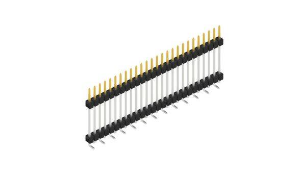 Fischer Elektronik Stiftleiste (Standard) Anzahl Reihen: 1 SL15SMD20726S 10St.