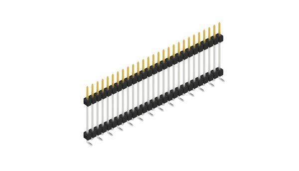 Fischer Elektronik Stiftleiste (Standard) Anzahl Reihen: 1 SL15SMD20727S 10St.