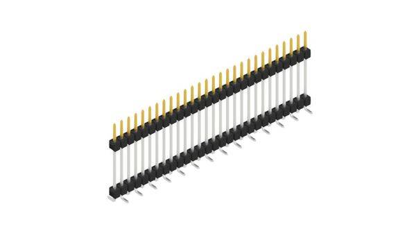 Fischer Elektronik Stiftleiste (Standard) Anzahl Reihen: 1 SL15SMD20728S 10St.
