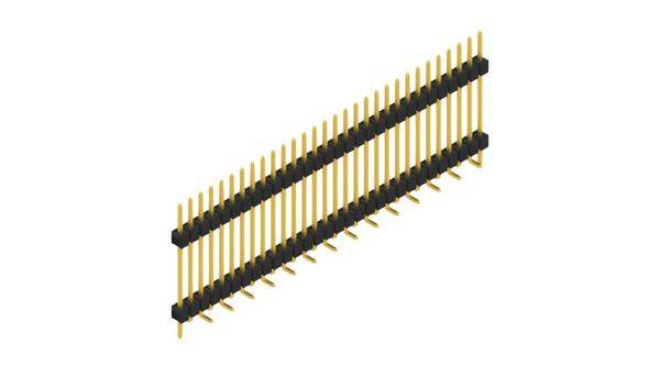 Fischer Elektronik Stiftleiste (Standard) Anzahl Reihen: 1 SL15SMD20730GP 10St.