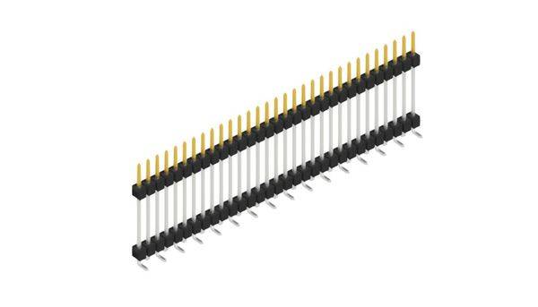 Fischer Elektronik Stiftleiste (Standard) Anzahl Reihen: 1 SL15SMD20731S 10St.