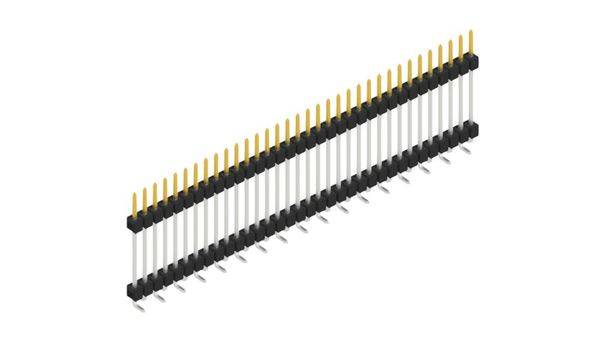 Fischer Elektronik Stiftleiste (Standard) Anzahl Reihen: 1 SL15SMD20734S 10St.