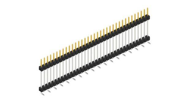 Fischer Elektronik Stiftleiste (Standard) Anzahl Reihen: 1 SL15SMD20735S 10St.