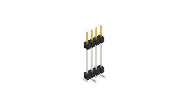 Fischer Elektronik Stiftleiste (Standard) Anzahl Reihen: 1 10051957 10St.