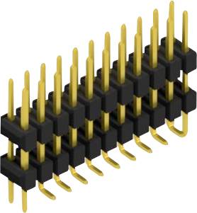 Fischer Elektronik Stiftleiste (Standard) Anzahl Reihen: 2 SL16SMD10722GP 10St.