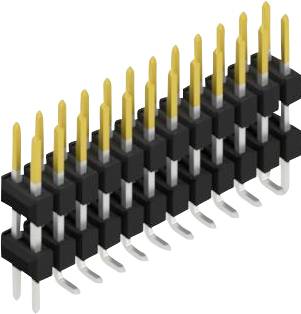 Fischer Elektronik Stiftleiste (Standard) Anzahl Reihen: 2 SL16SMD10724SP 10St.