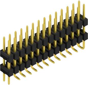 Fischer Elektronik Stiftleiste (Standard) Anzahl Reihen: 2 SL16SMD10728GP 10St.