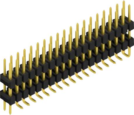 Fischer Elektronik Stiftleiste (Standard) Anzahl Reihen: 2 SL16SMD10738GP 10St.