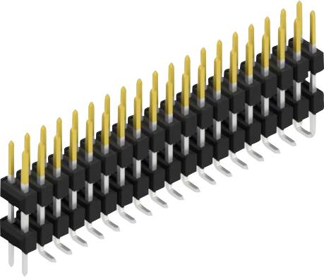 Fischer Elektronik Stiftleiste (Standard) Anzahl Reihen: 2 SL16SMD10738SP 10St.