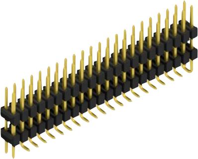 Fischer Elektronik Stiftleiste (Standard) Anzahl Reihen: 2 SL16SMD10744GP 10St.