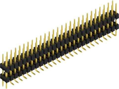 Fischer Elektronik Stiftleiste (Standard) Anzahl Reihen: 2 SL16SMD10754GP 10St.