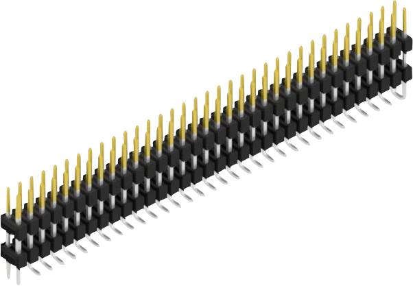 Fischer Elektronik Stiftleiste (Standard) Anzahl Reihen: 2 SL16SMD10768SP 10St.