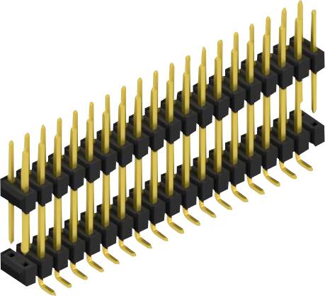 Fischer Elektronik Stiftleiste (Standard) Anzahl Reihen: 2 SL16SMD15738GP 10St.