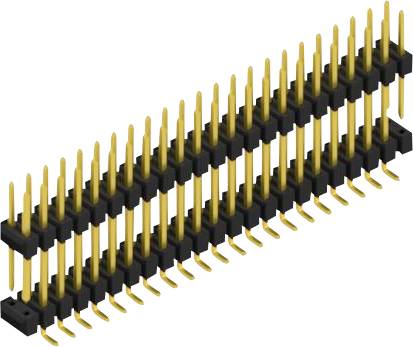 Fischer Elektronik Stiftleiste (Standard) Anzahl Reihen: 2 SL16SMD15746GP 10St.