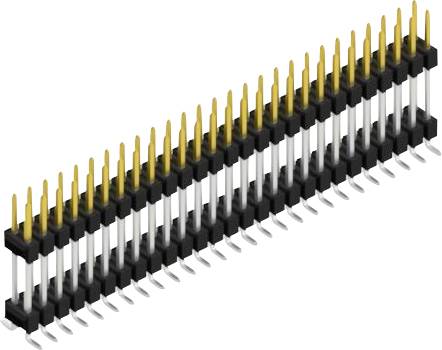 Fischer Elektronik Stiftleiste (Standard) Anzahl Reihen: 2 SL16SMD15754S 10St.