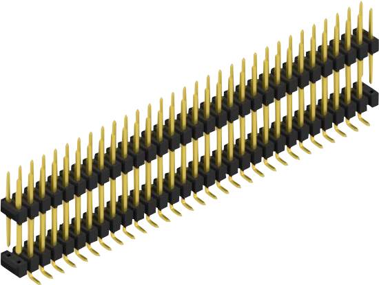 Fischer Elektronik Stiftleiste (Standard) Anzahl Reihen: 2 SL16SMD15762GP 10St.