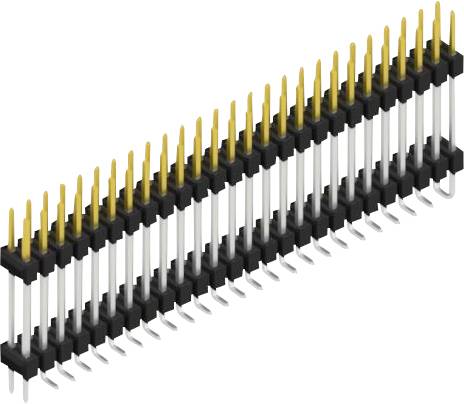 Fischer Elektronik Stiftleiste (Standard) Anzahl Reihen: 2 SL16SMD18252SP 10St.