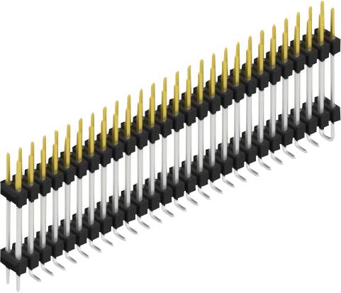Fischer Elektronik Stiftleiste (Standard) Anzahl Reihen: 2 SL16SMD18254SP 10St.