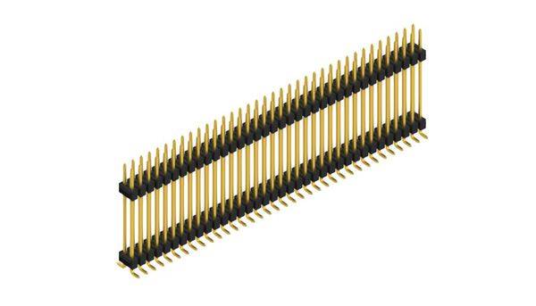 Fischer Elektronik Stiftleiste (Standard) Anzahl Reihen: 2 SL16SMD24772G 10St.