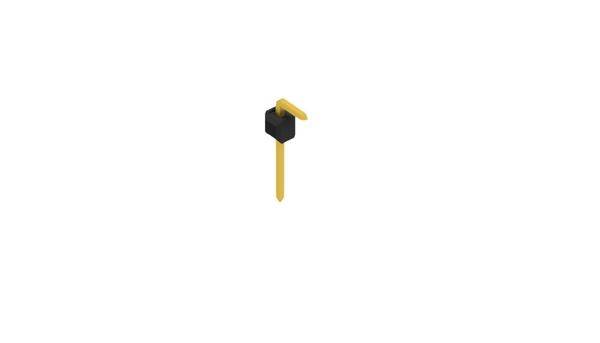 Fischer Elektronik Stiftleiste (Standard) Anzahl Reihen: 1 SL180821G 10St.