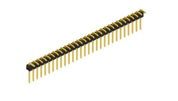 Fischer Elektronik Stiftleiste (Standard) Anzahl Reihen: 1 SL1808229G 10St.