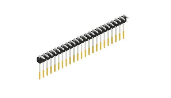 Fischer Elektronik Stiftleiste (Standard) Anzahl Reihen: 1 SL1810823S 10St.