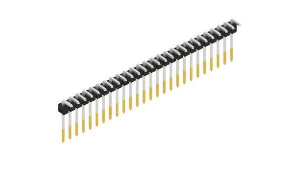 Fischer Elektronik Stiftleiste (Standard) Anzahl Reihen: 1 SL1810826S 10St.