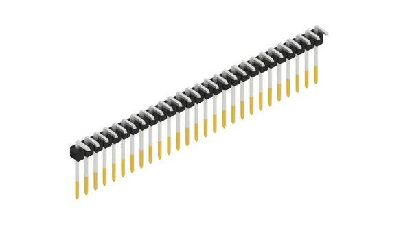 Fischer Elektronik Stiftleiste (Standard) Anzahl Reihen: 1 SL1810827S 10St.