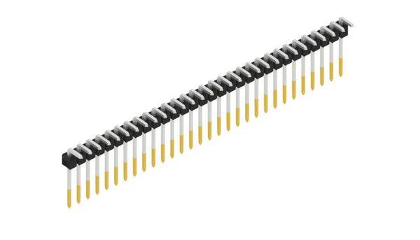 Fischer Elektronik Stiftleiste (Standard) Anzahl Reihen: 1 SL1810830S 10St.