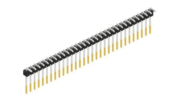 Fischer Elektronik Stiftleiste (Standard) Anzahl Reihen: 1 SL1810831S 10St.
